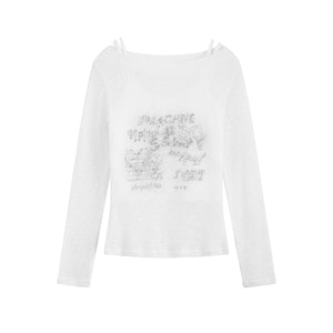 Soft Layer | Sheer Strap Detail Long Sleeve