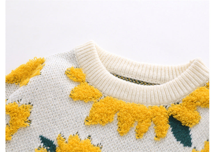 Sunwoven | Full Floral Embroidery Knit Jumper