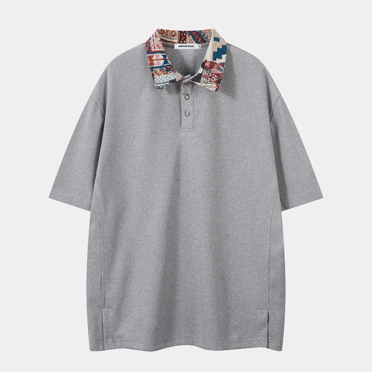 Patchwork Collar Design | Polo Shirt - Santo 