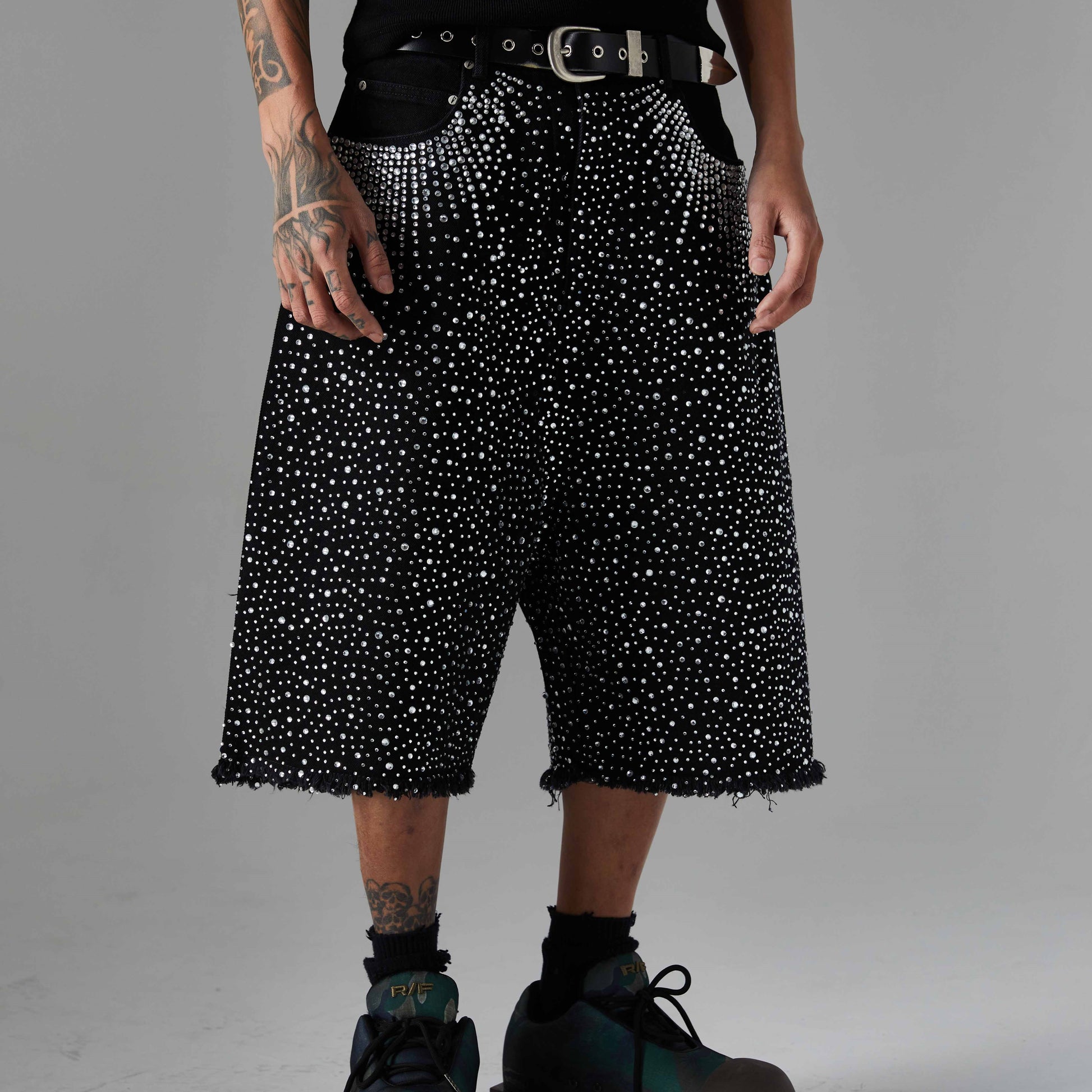 Rhinestone | Denim Shorts - Santo 