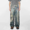 Pastel Chain Print | Denim Jeans - Santo 