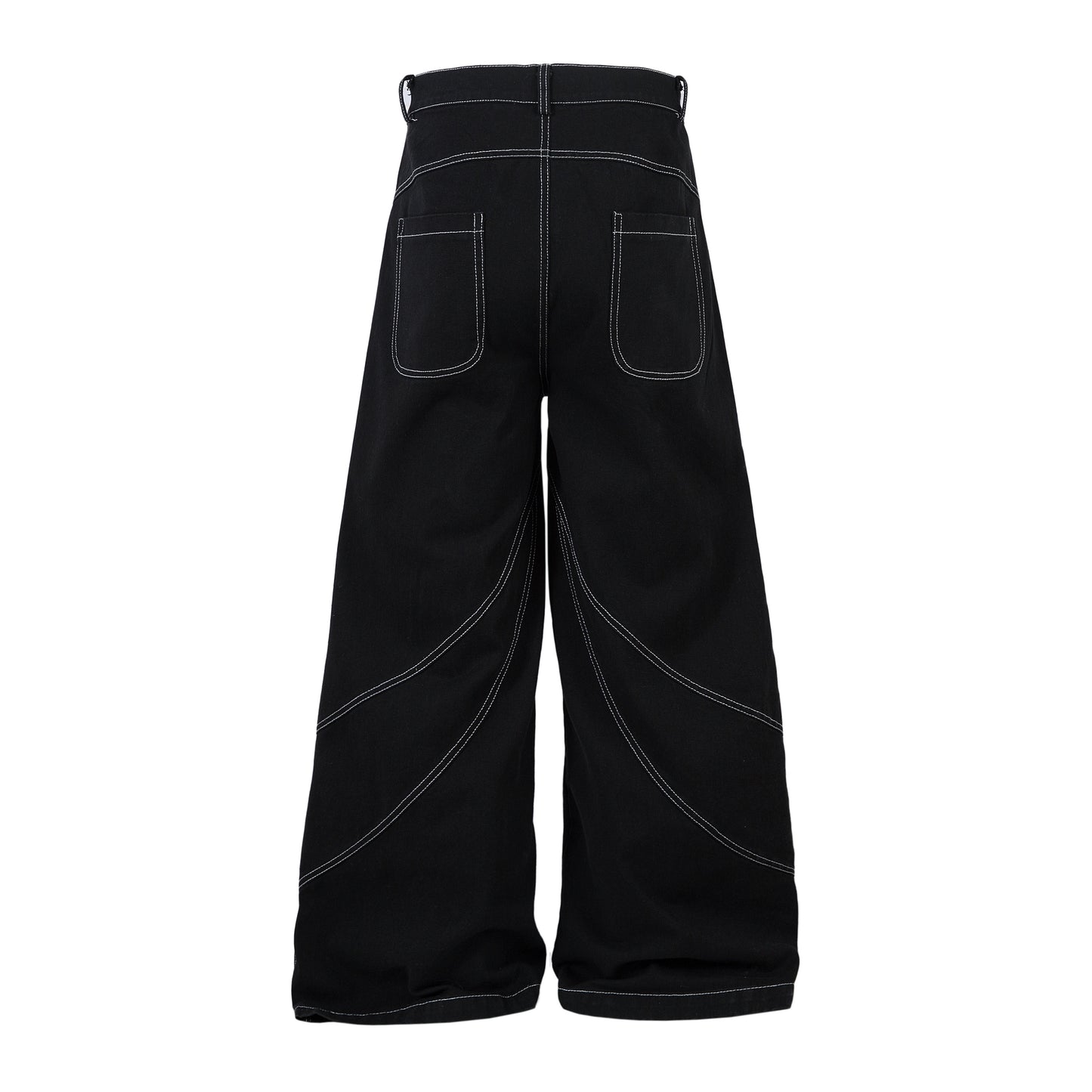 Embroidered Flame | Baggy Jeans - Santo 