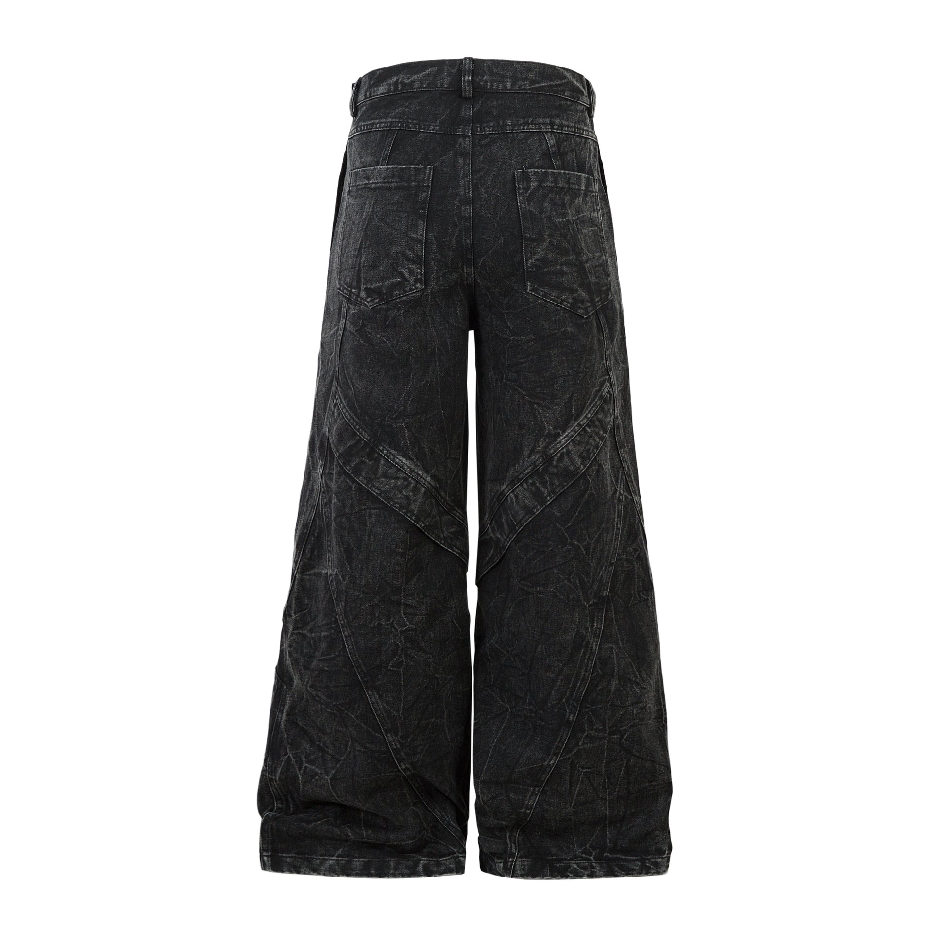 Crinkle Washed Structure | Baggy Jeans - Santo 