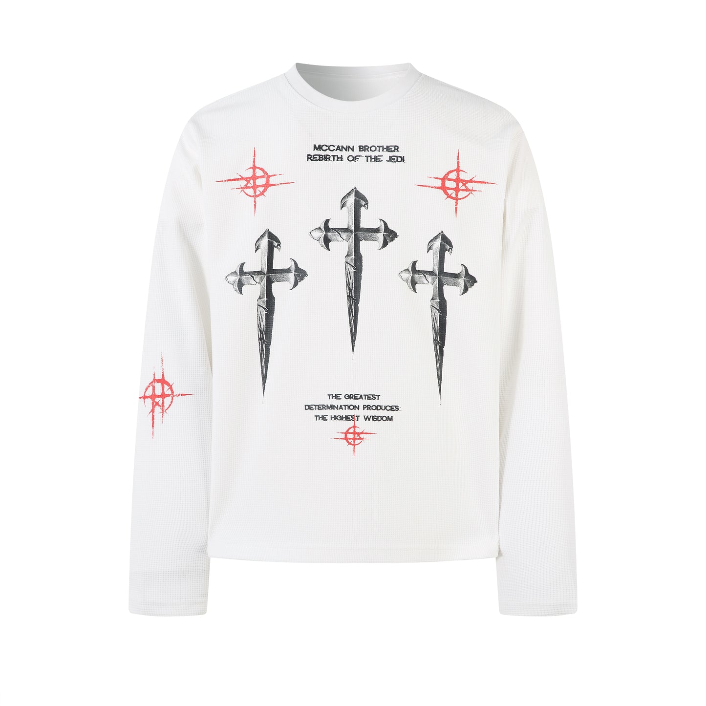 Gothic Cross Print | Graphic Sweatshirt - Santo 