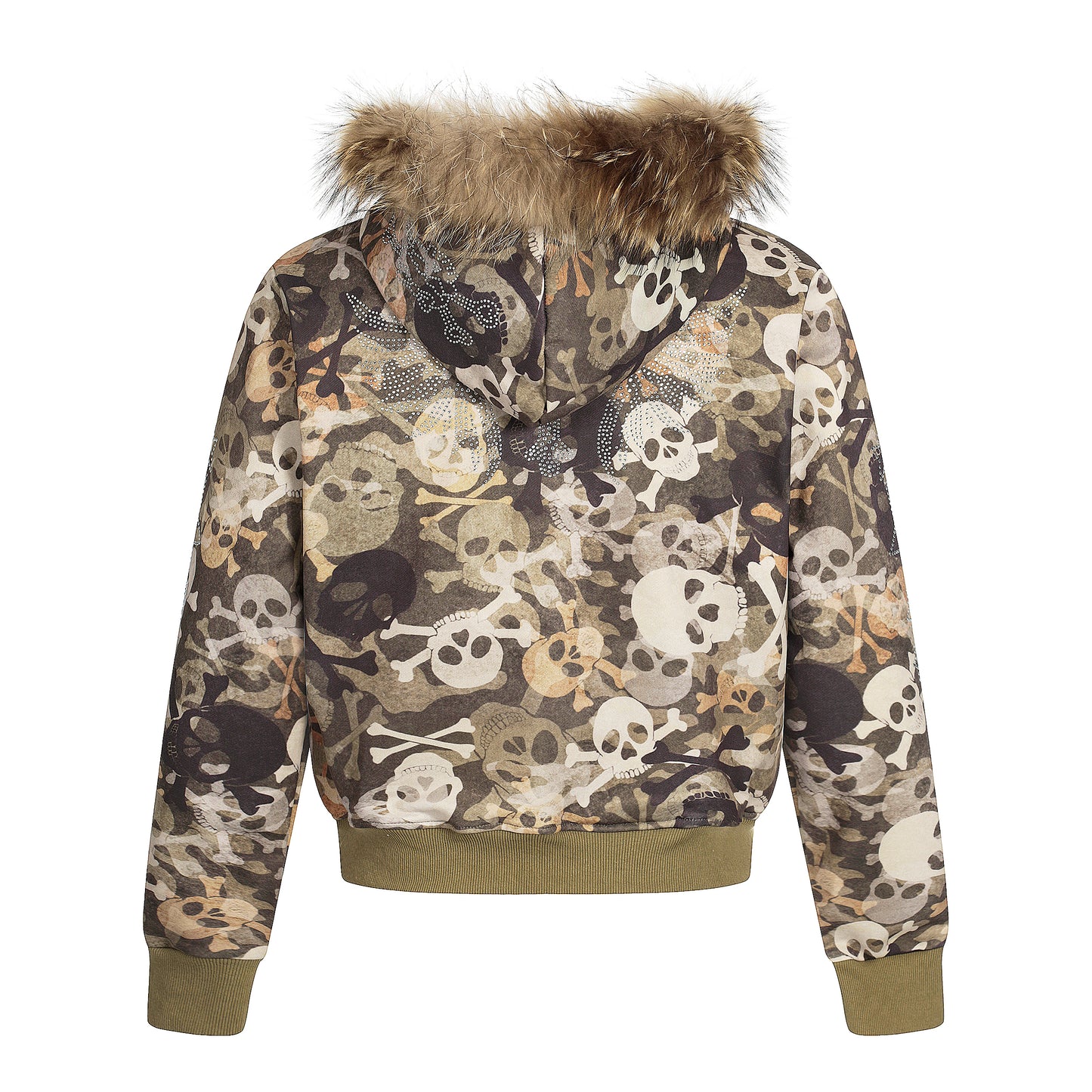 Streetwear Style | Skull Print Fur Jacket - Santo 