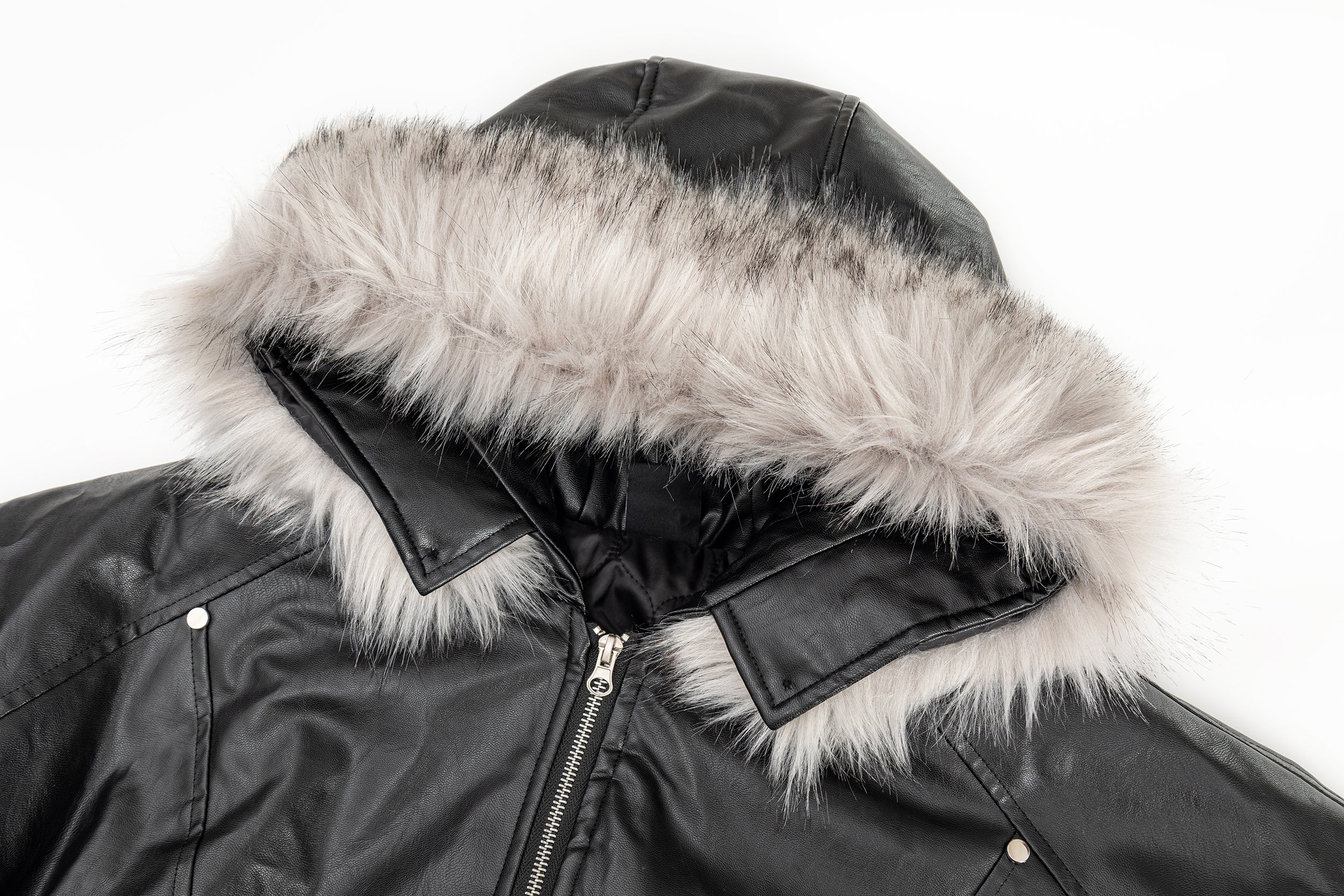 Moto Style | Faux Fur PU Jacket