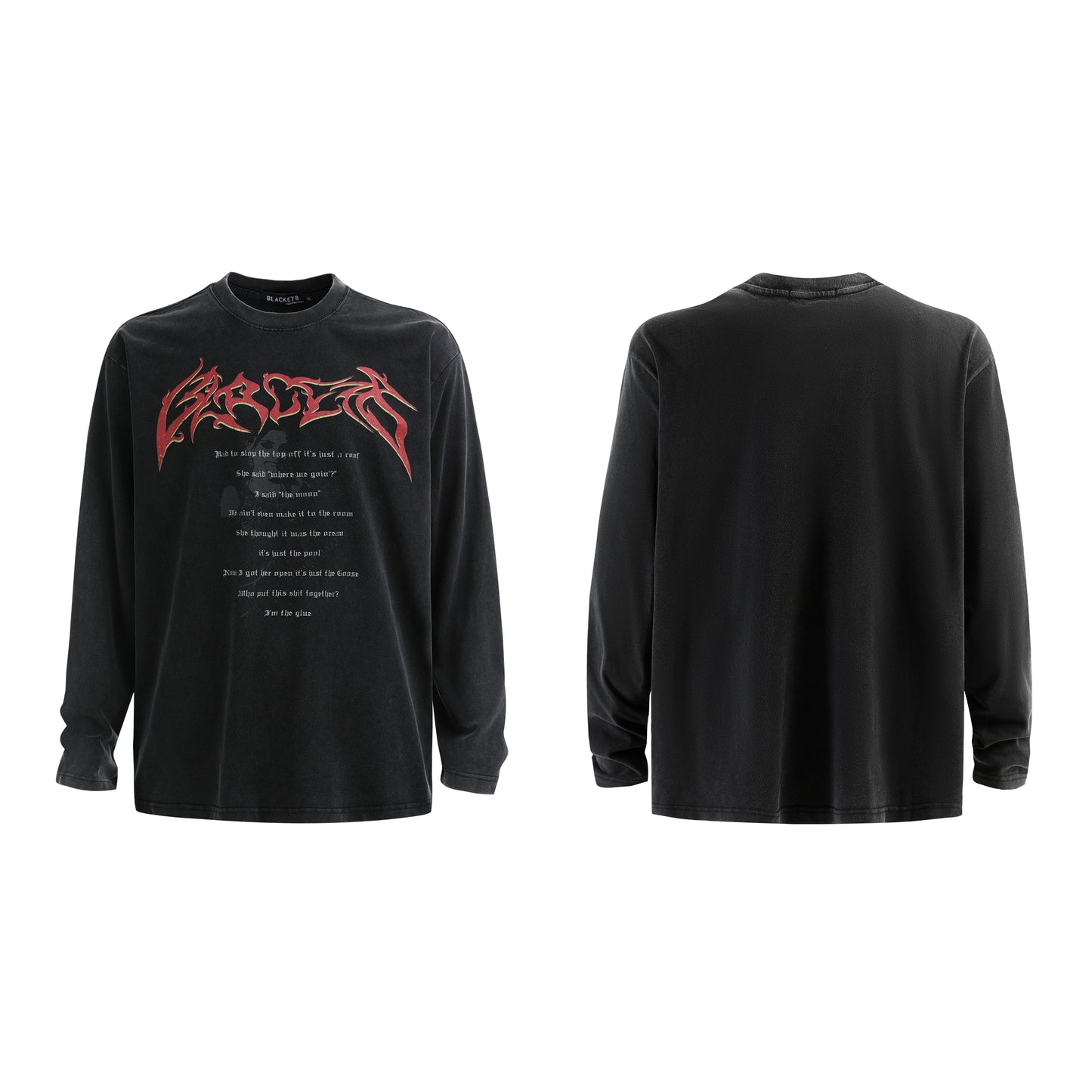 Archive Gothic Letter | Washed Sweatshirt - Santo 