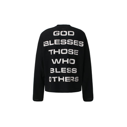 Distressed Cross Graphic | Punk Sweatshirt - Santo 