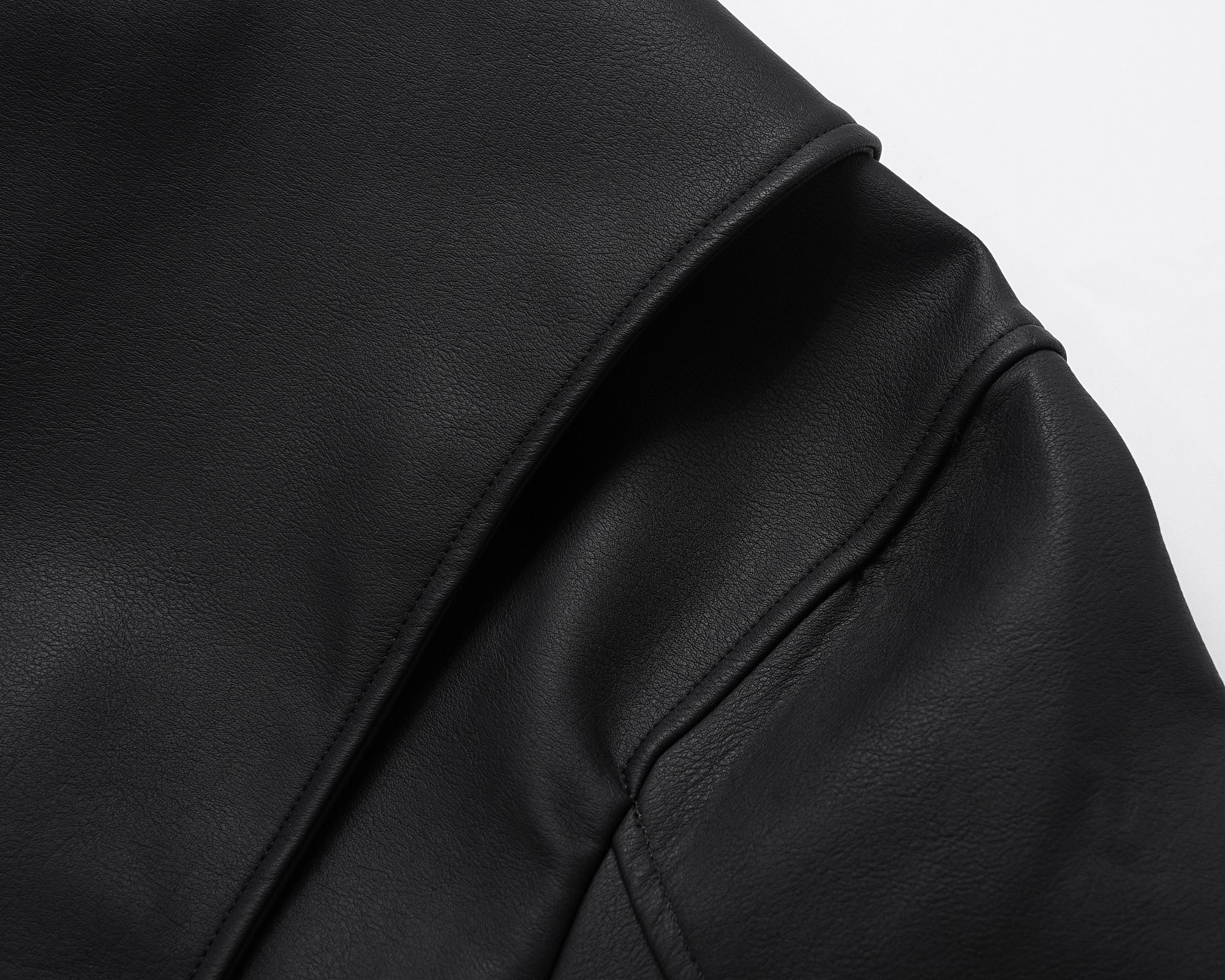 Black Essential | Faux Leather Jacket