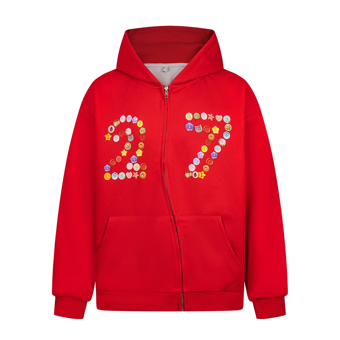 Emoji Art 27 Print | Zip-Up Hoodie - Santo 