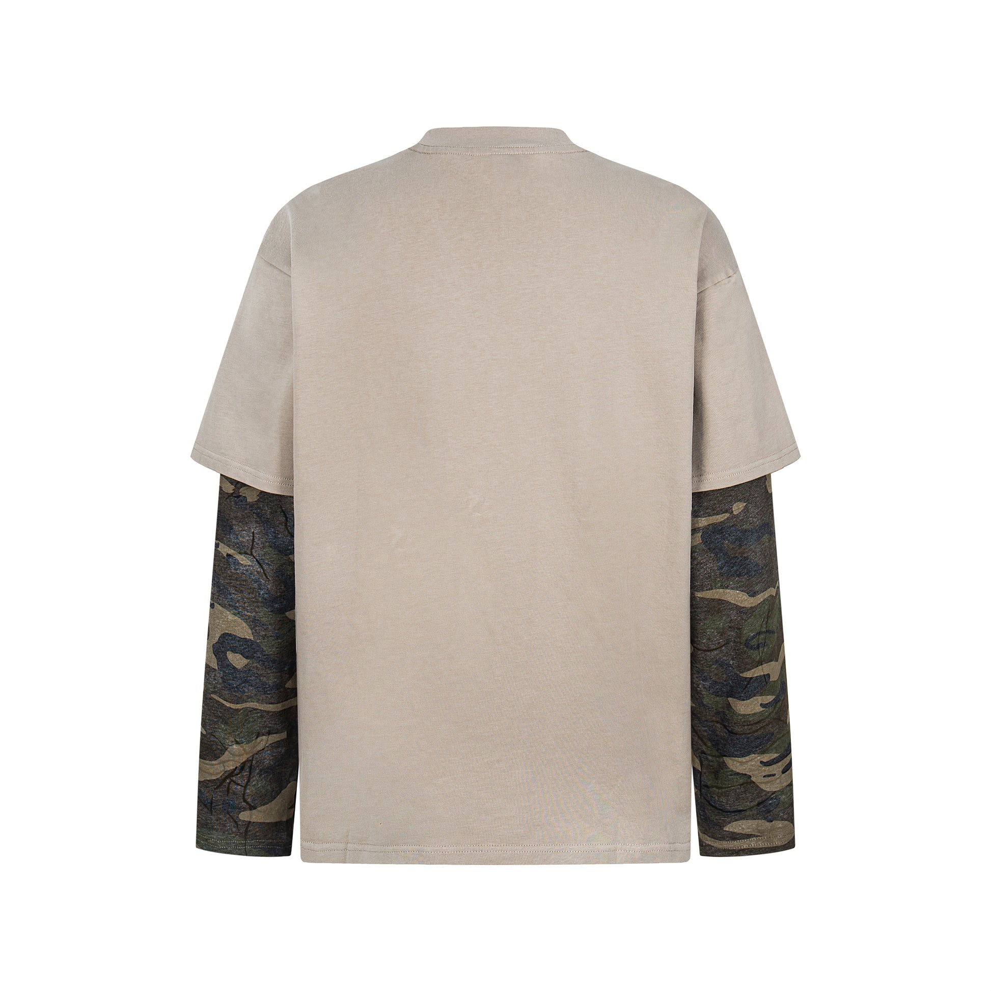 Retro Camouflage Patchwork | Ripped Sweatshirt - Santo 