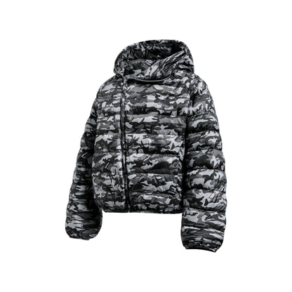 Camo Panel | Short Puffer Jacket