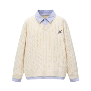 Psycho Reaper | Pull en tricot à motif foncé