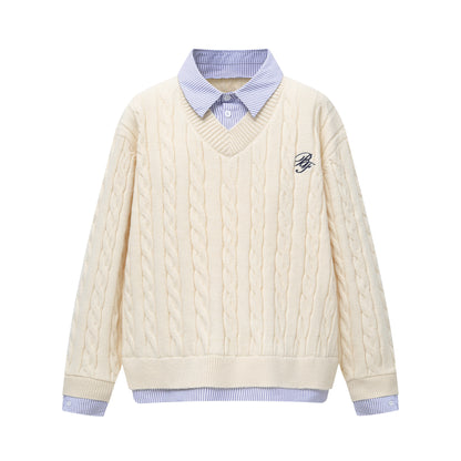 Psycho Reaper | Pull en tricot à motif foncé