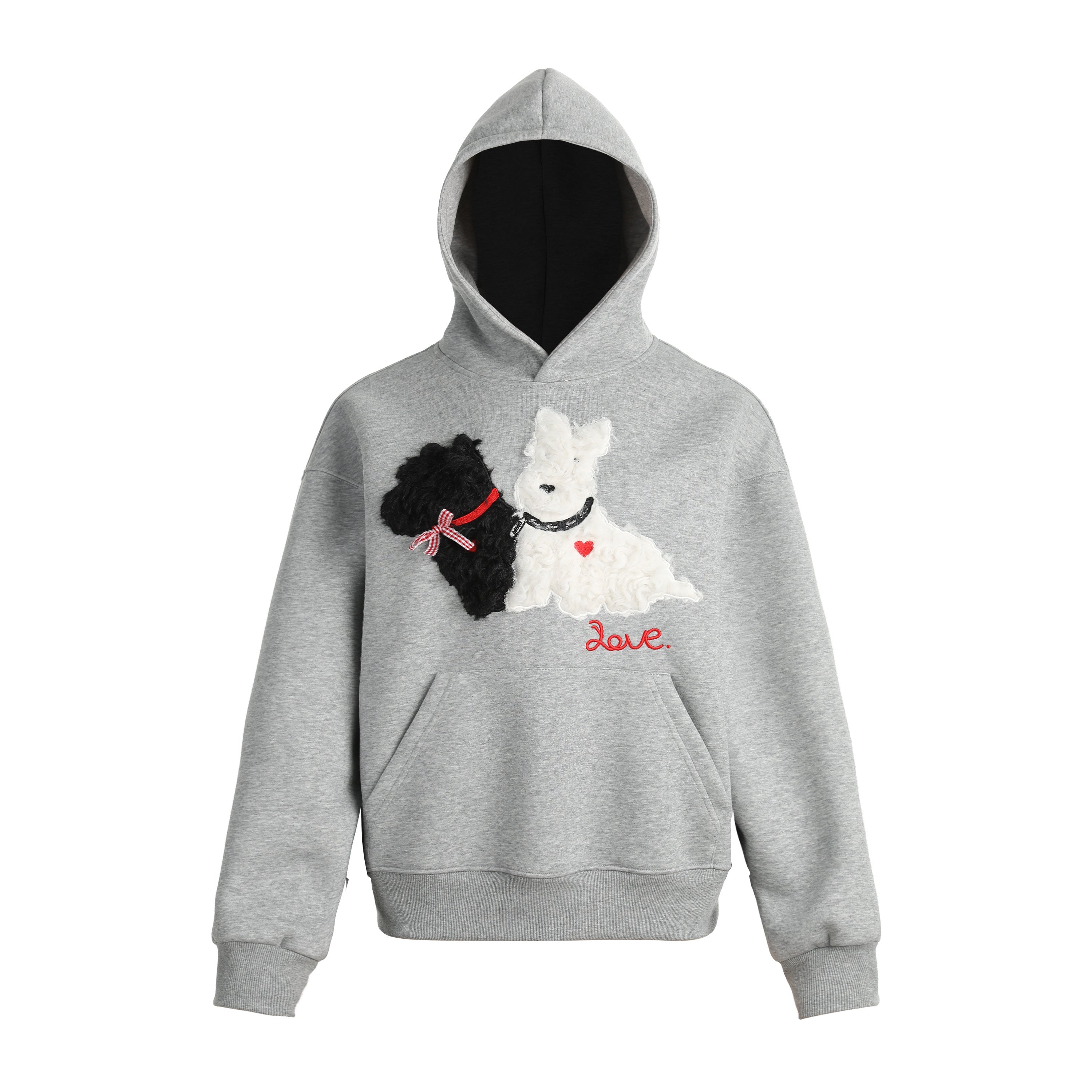 Puppy Love | Fleece Hoodie with Dog Patch