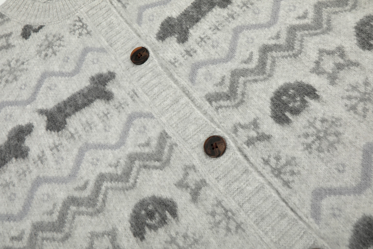 Puppy Fair | Button-Up Cardigan Sweater - Santo 