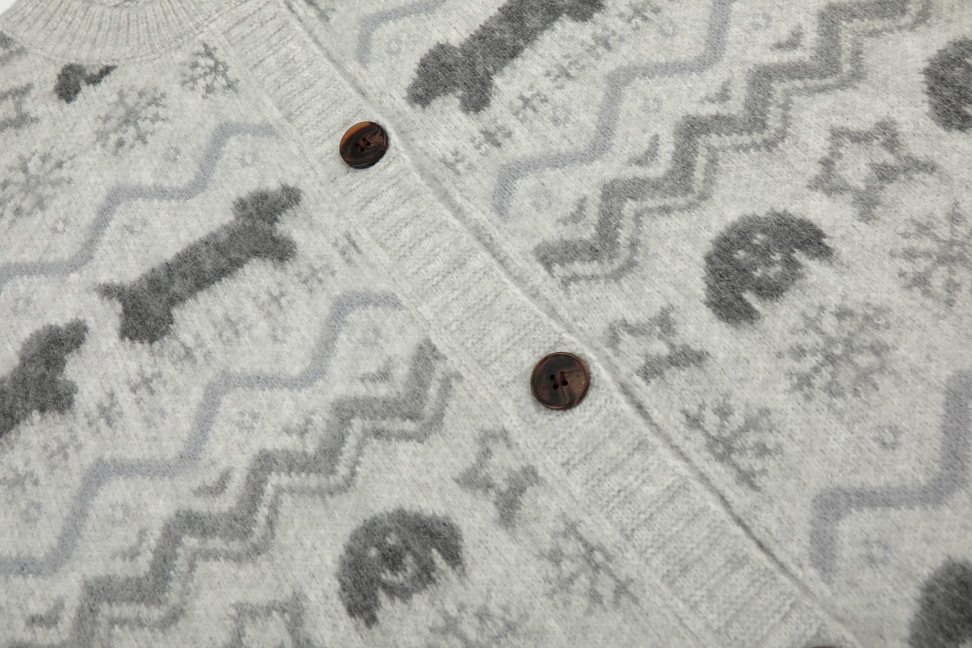 Puppy Fair | Button-Up Cardigan Sweater - Santo 