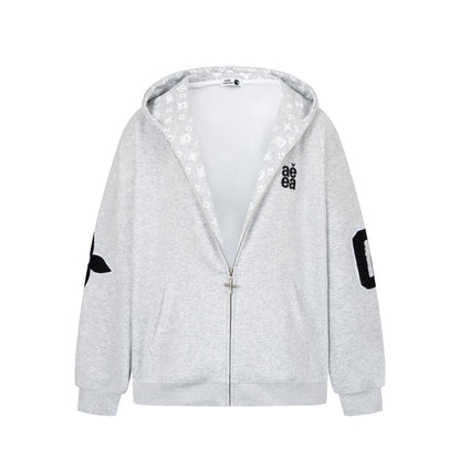 Varsity 08 | Graphic Zip-Up Hoodie