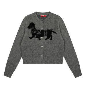 Doxie Knit | Dachshund Embroidered Cardigan
