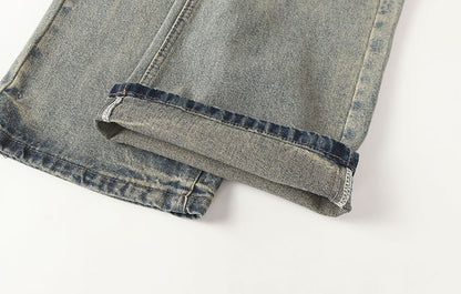 Vintage Washed Flare Jeans