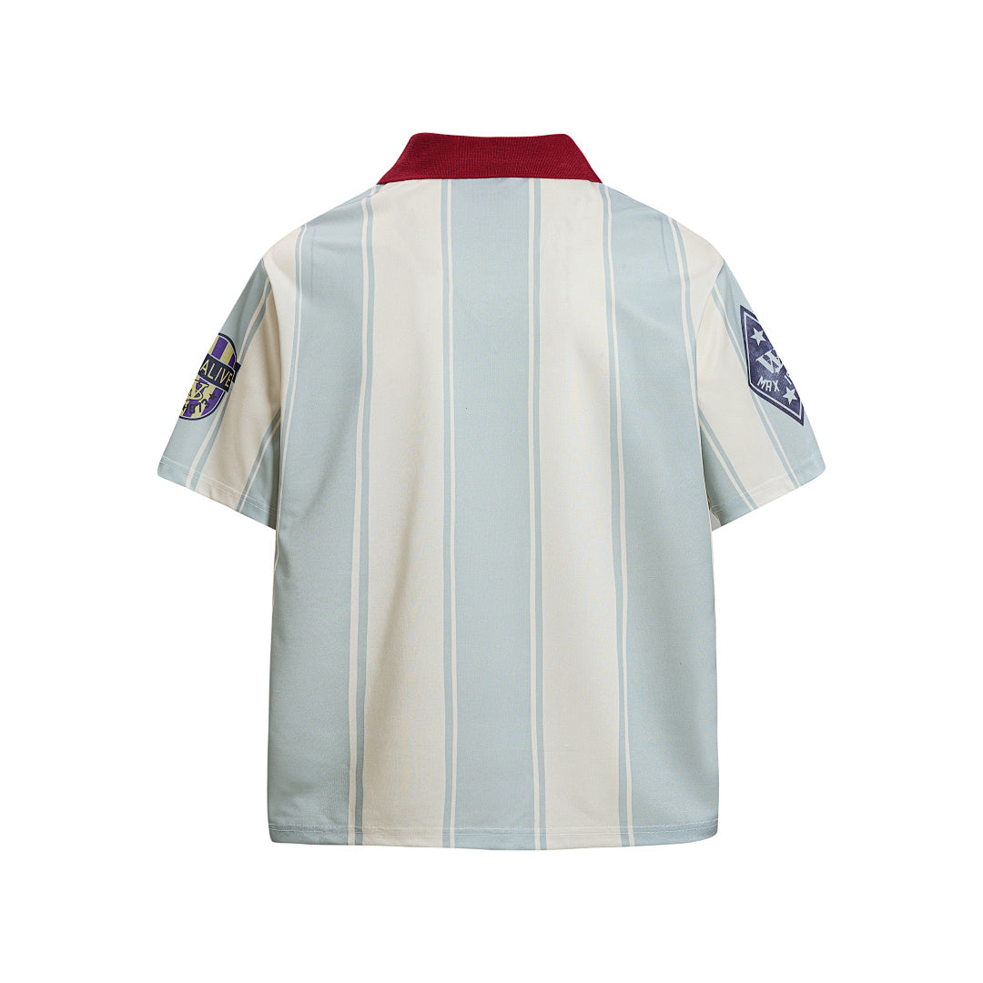 Retro Striped Football Club Jersey T-Shirt
