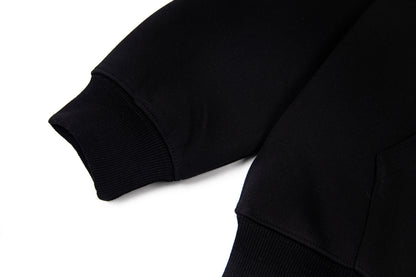 Detachable Hair Clip Decoration Zip Up Hoodie - Santo 