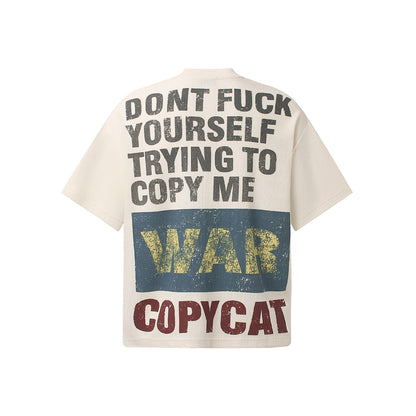 Statement Text Graphic Waffle T-Shirt