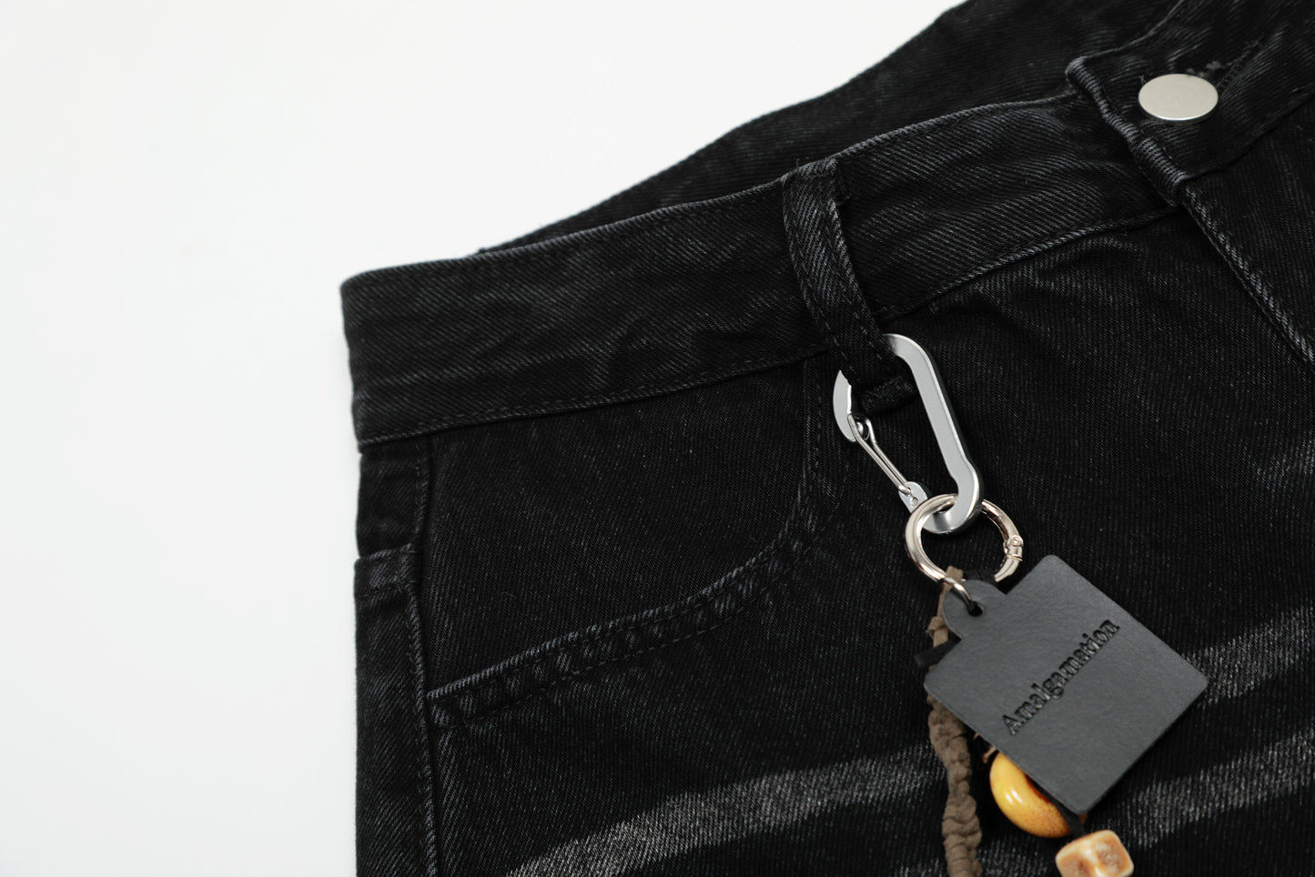 Vintage Embroidered Cross Washed Scimitar Jeans