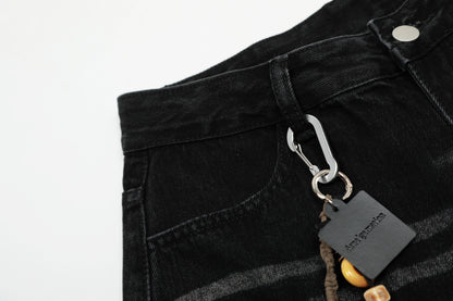 Vintage Embroidered Cross Washed Scimitar Jeans