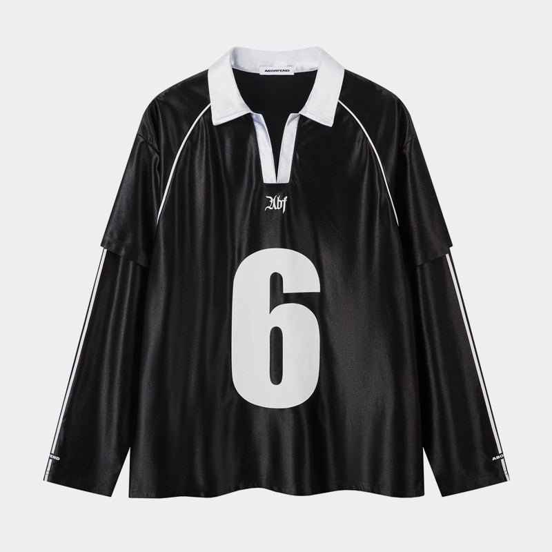Number 6 | Long Sleeve T-Shirt - Santo 