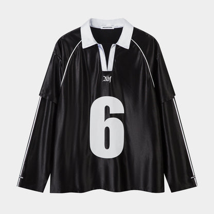 Number 6 | Long Sleeve T-Shirt - Santo 