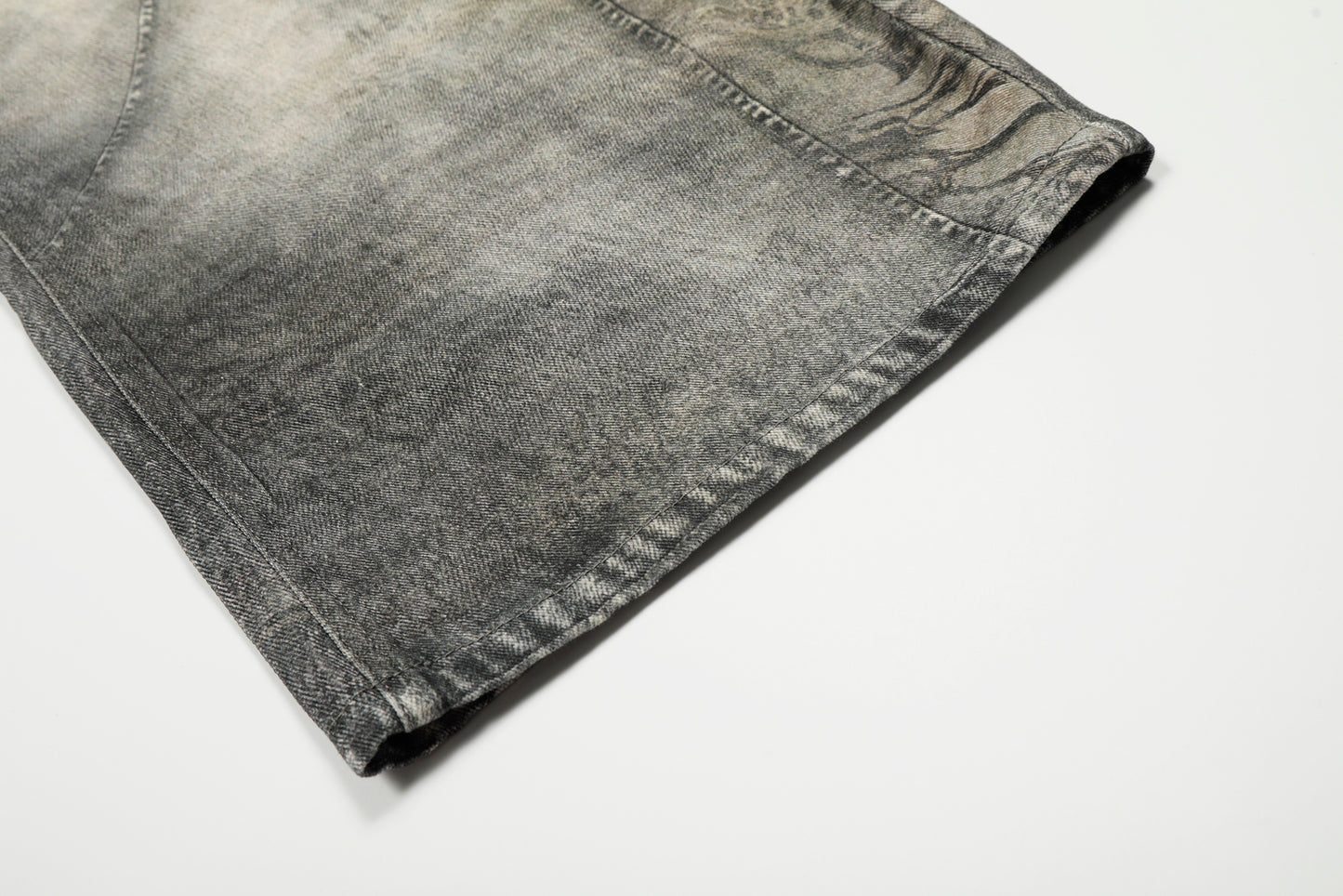 Vintage Heavy Distressed Washed Barrel Jeans