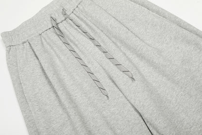 Drawstring Wide Leg Relaxed Sweatpants