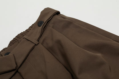 Pleated Belted Machete Track Pants