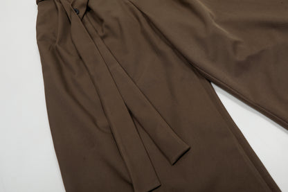 Pleated Belted Machete Track Pants