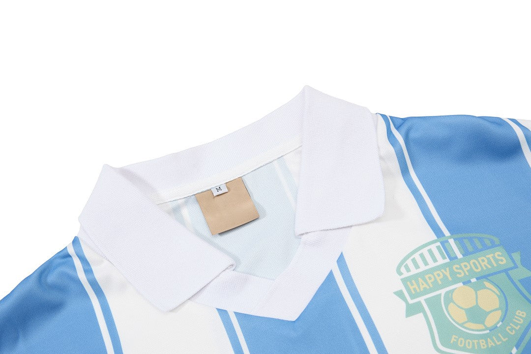 Retro Striped Football Club Jersey T-Shirt