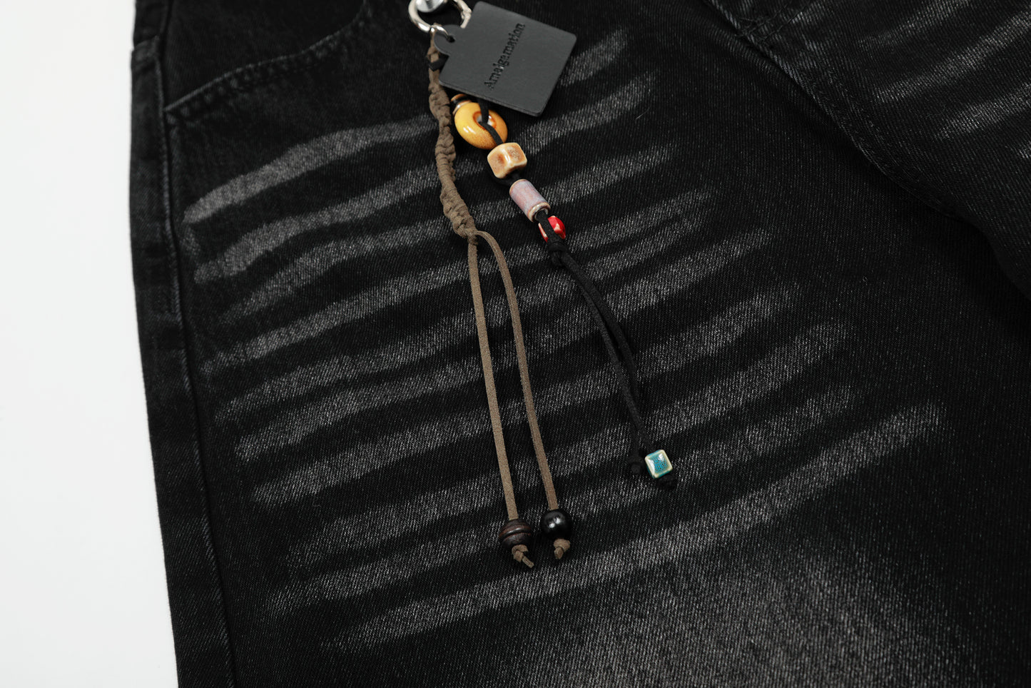 Vintage Embroidered Cross Washed Scimitar Jeans