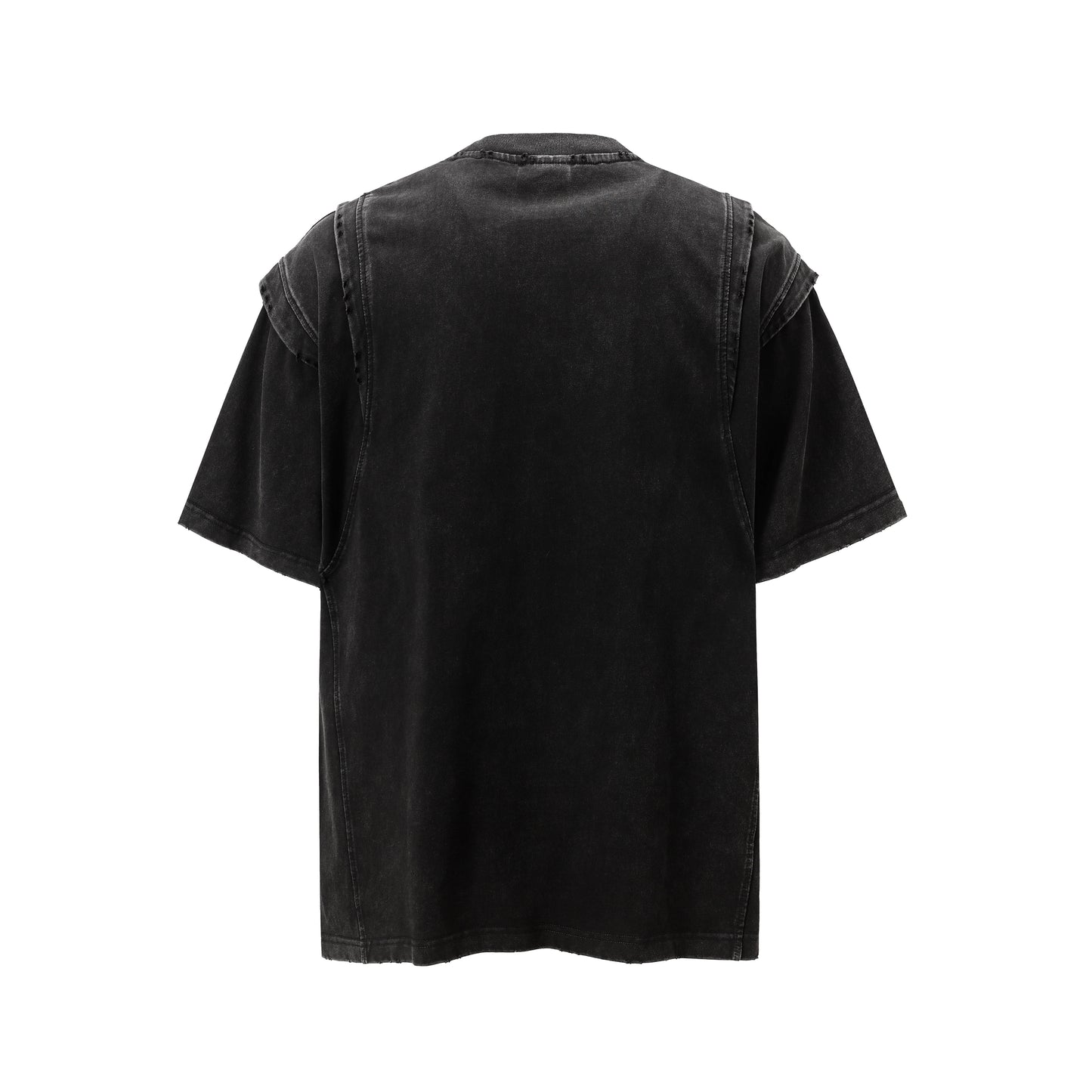 Layered Stitching | Washed T-Shirt - Santo 