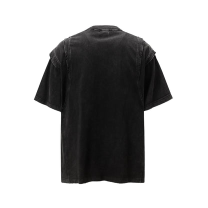 Layered Stitching | Washed T-Shirt - Santo 