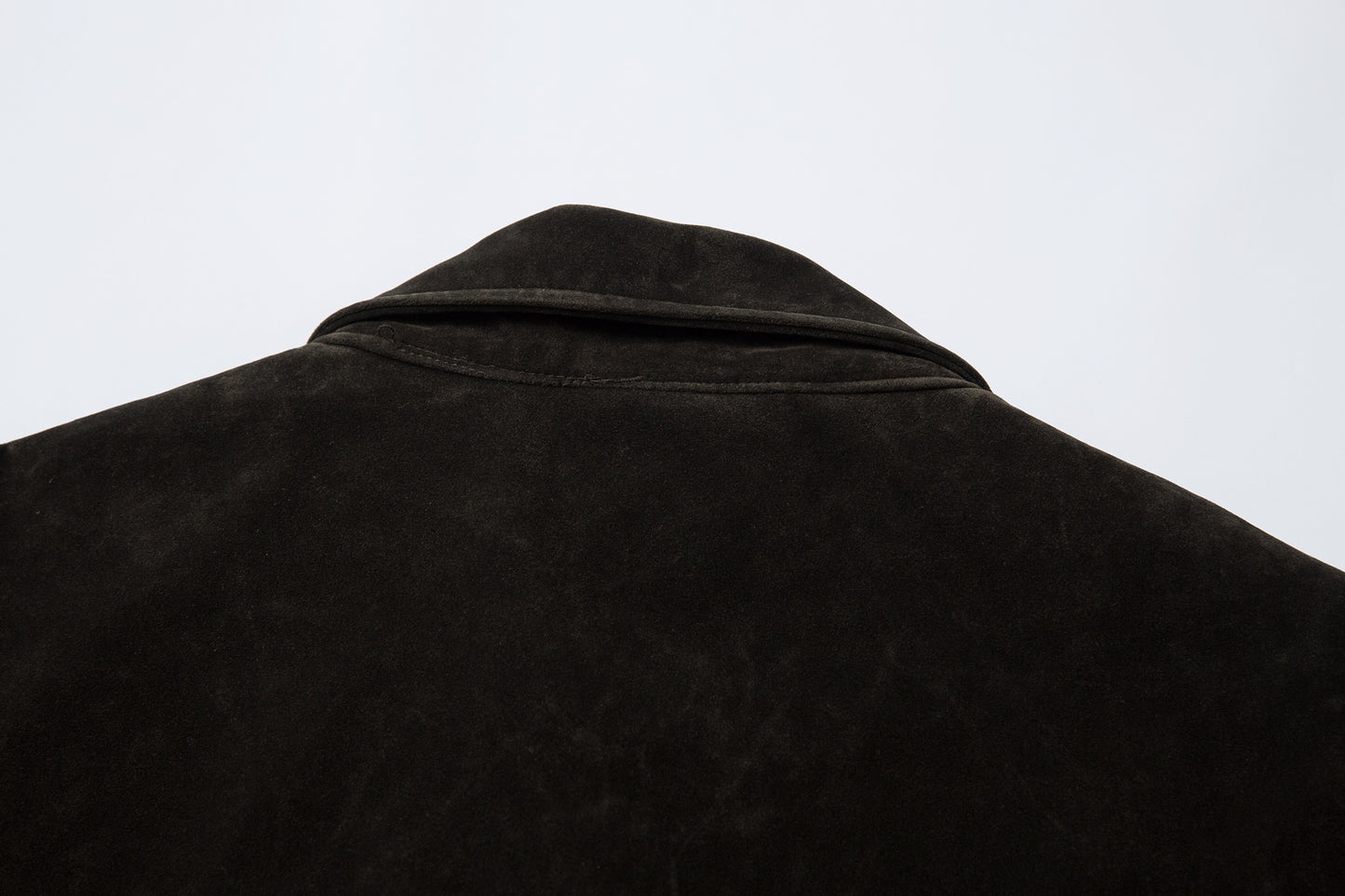 Retro Unique Metal Button Lapel Suede Bomber Jacket