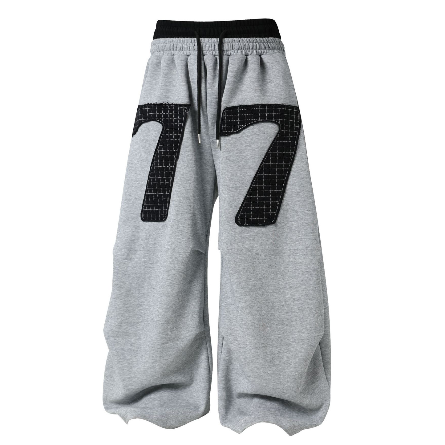 Double-Waisted Ruched Sweatpants