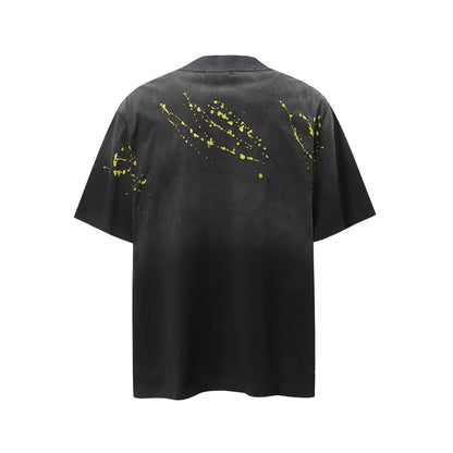 Splatter Graphic | Black T-Shirt - Santo 
