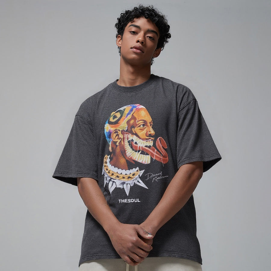 Vintage Rodman | Grafik T-Shirt in Übergröße