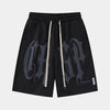 Big Letters | Hip Hop Gothic Print Shorts