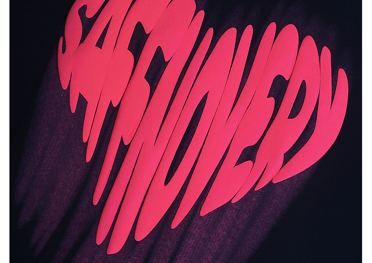 Pink Heart | Y2K Graphic Print T Shirt - Santo 