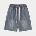Light Wash | Vintage Ripped Baggy Jorts - Santo 