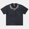 Vintage Jewel | Black T-shirt - Santo 