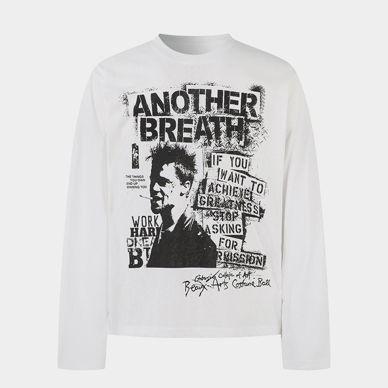 Grunge Portrait Print | Graphic Sweatshirt - Santo 