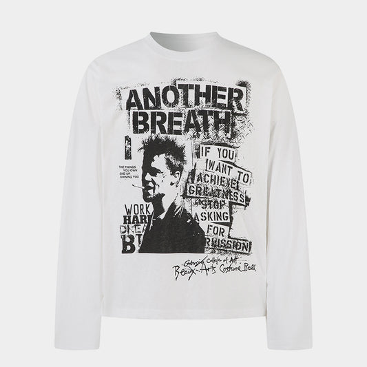 Grunge Portrait Print | Graphic Sweatshirt - Santo 