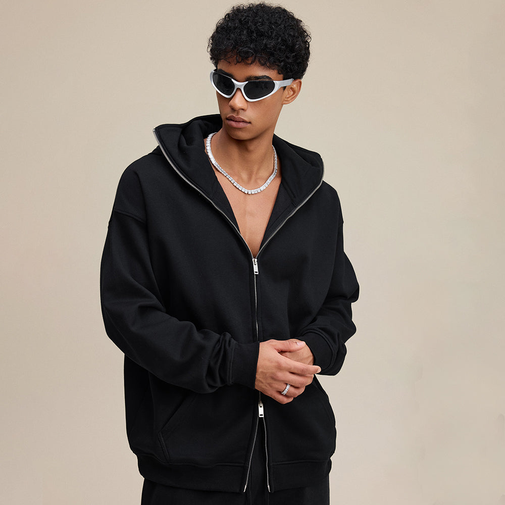 Windproof Mask | Oversized Zip Up Hoodie - Santo 